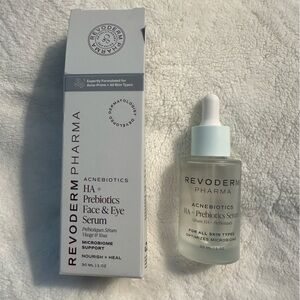 Revoderm Pharma HA + Prebiotics Face & Eye Serum - 1 oz. Brand New